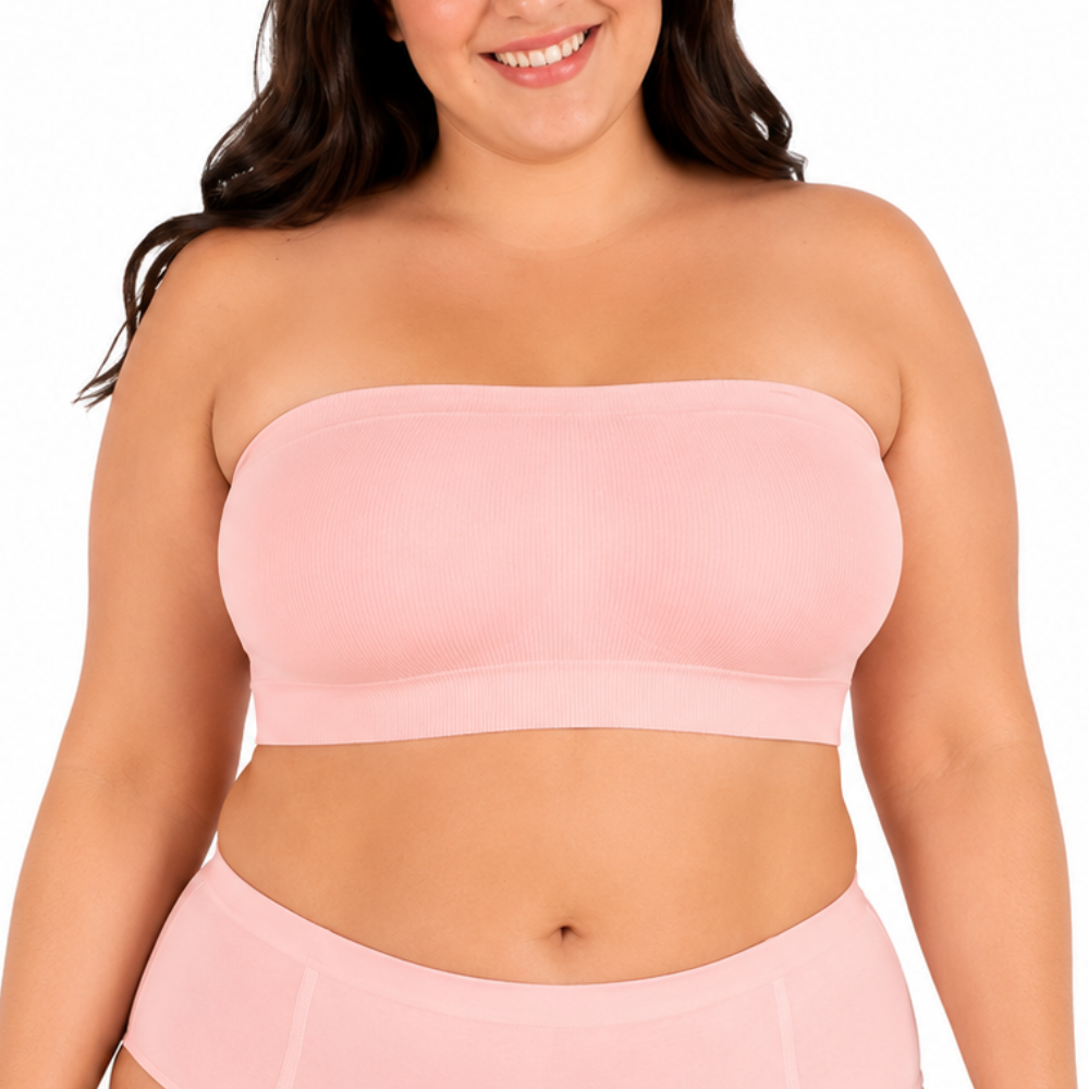 Strapless Non Slip Wireless Bandeau Bra For Women