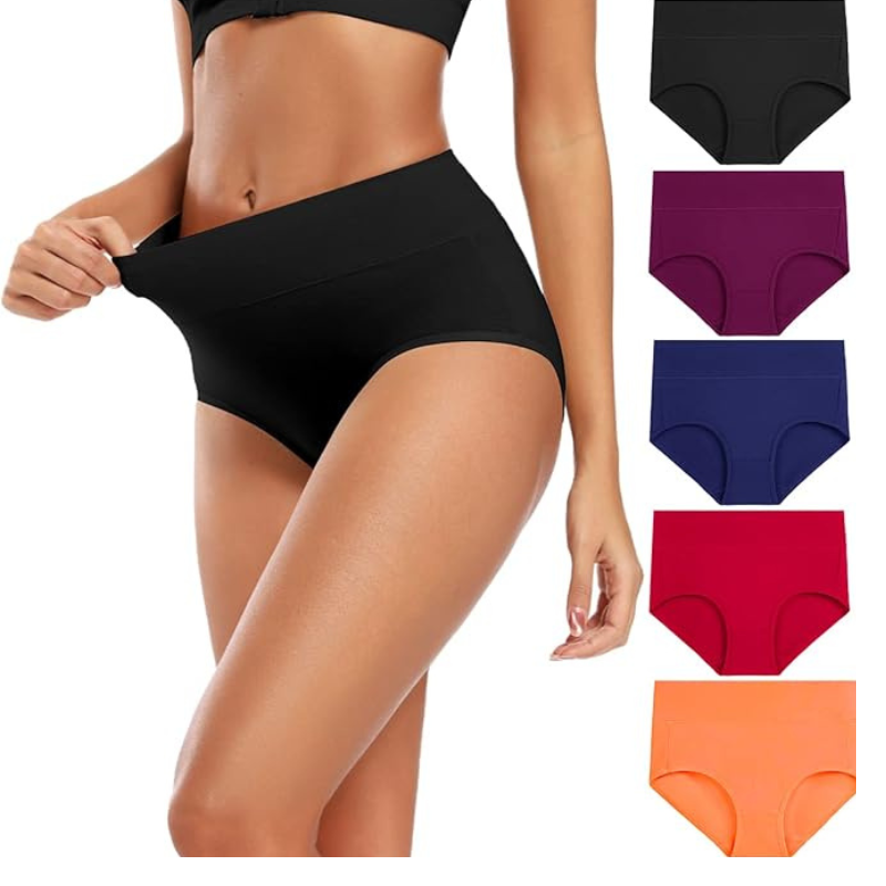 Comfy Stretch Underwear With High Rise Full Brief Pack Of 5