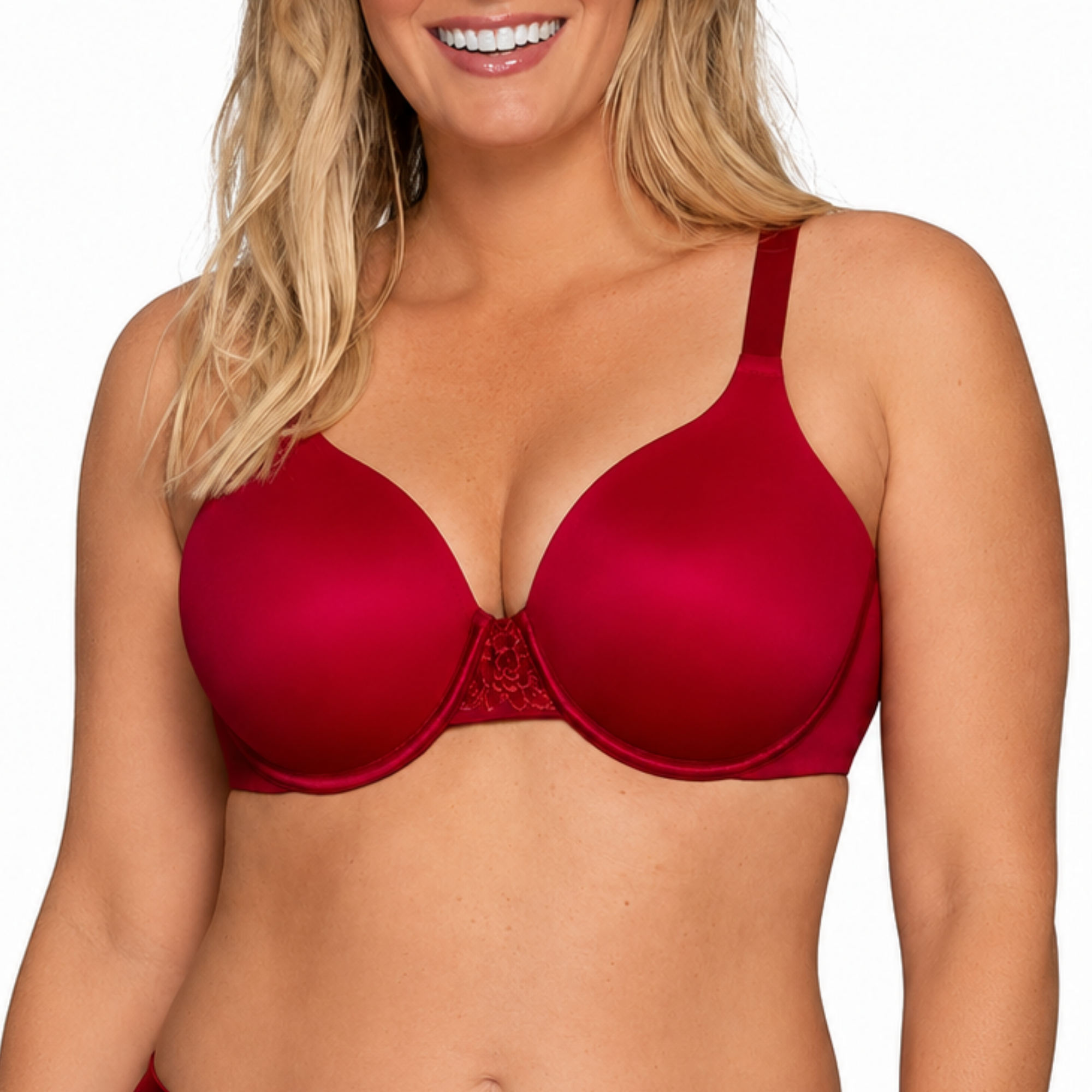 Full Figure Smoothing Bra With 4 Way Stretch And Lined Cups