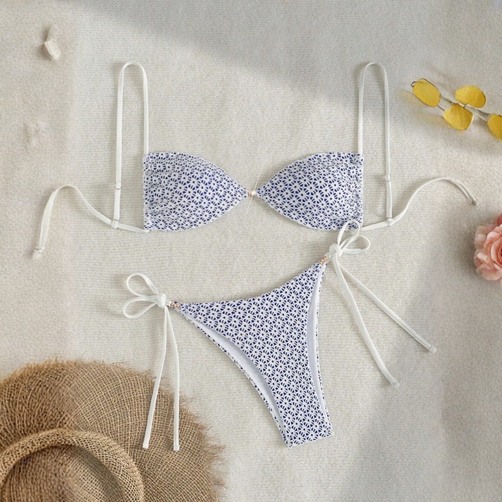Printed Beachwear Vacation Matching Outfit Set