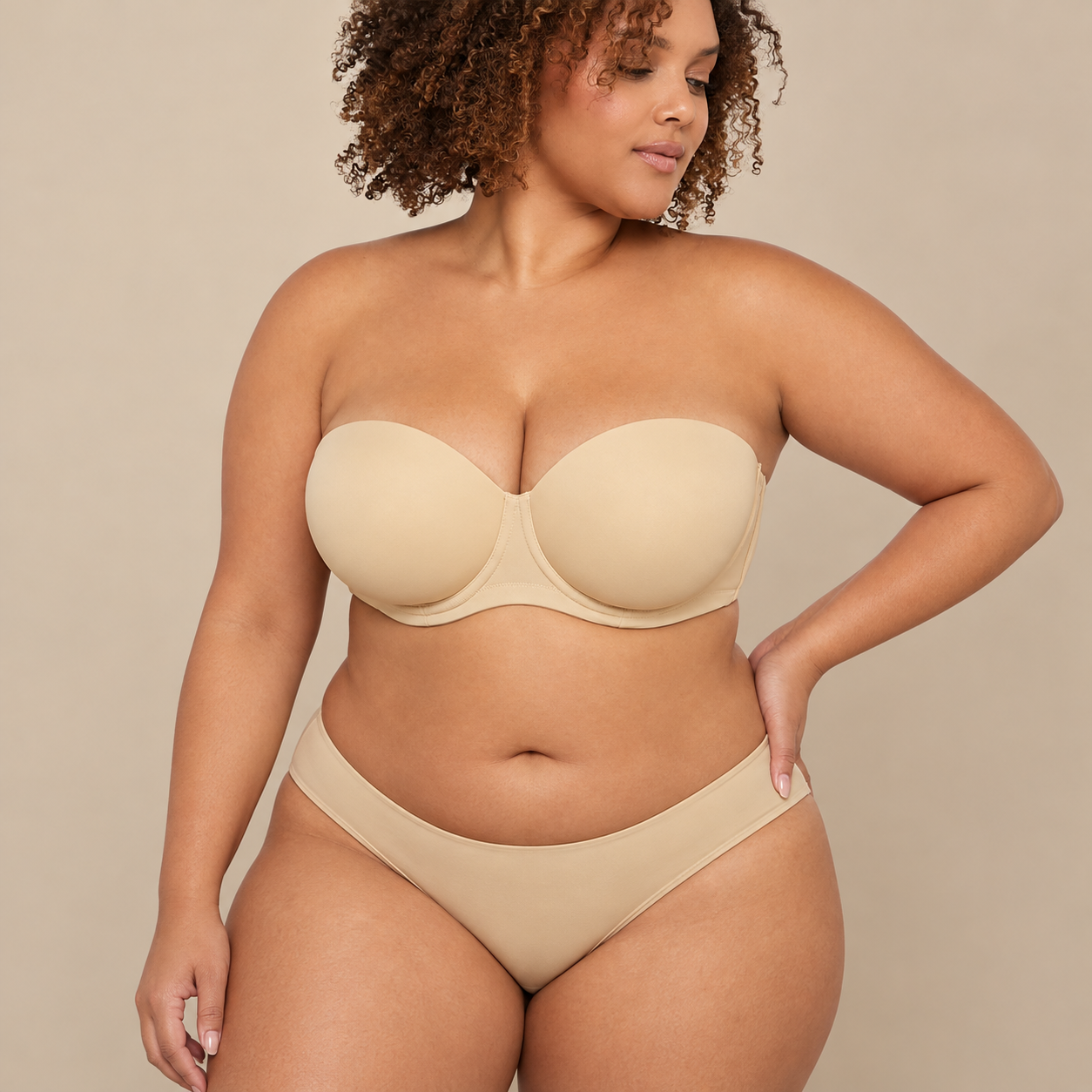 High Support Strapless Push Up Bra For Women