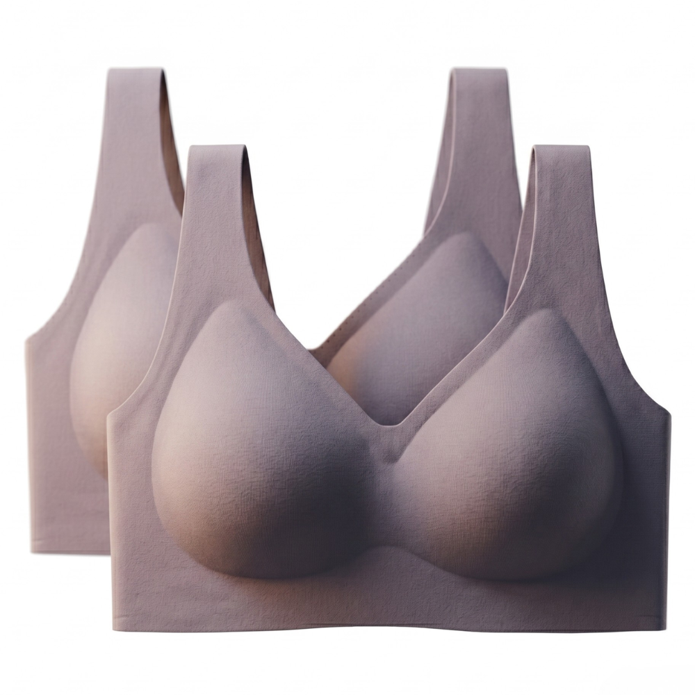 Pack Of 2 Wireless Full Coverage Push Up Bra For Women