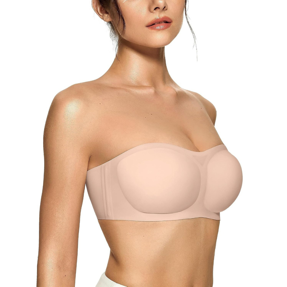 Strapless Bras Jelly Push Up Bandeau Bra For Women
