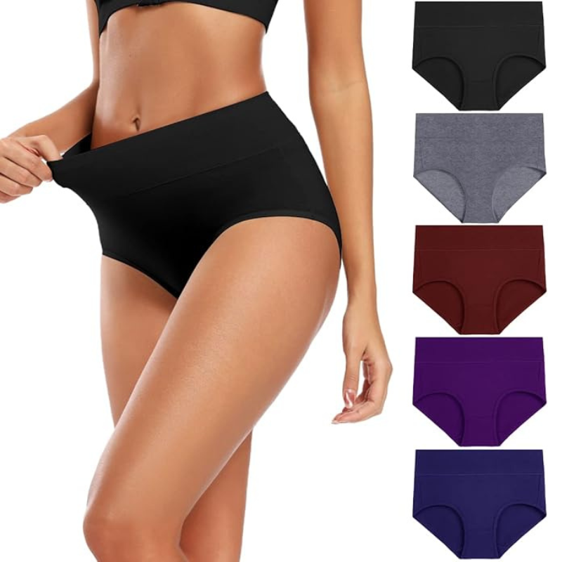 Comfy Stretch Underwear With High Rise Full Brief Pack Of 5