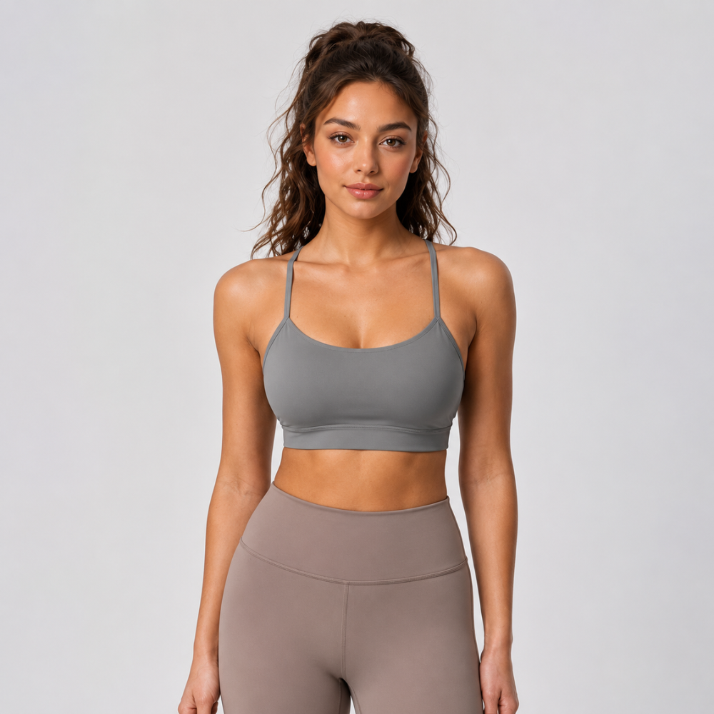 Butterluxe Y Back Sports Bra Low Impact Yoga Top For Women