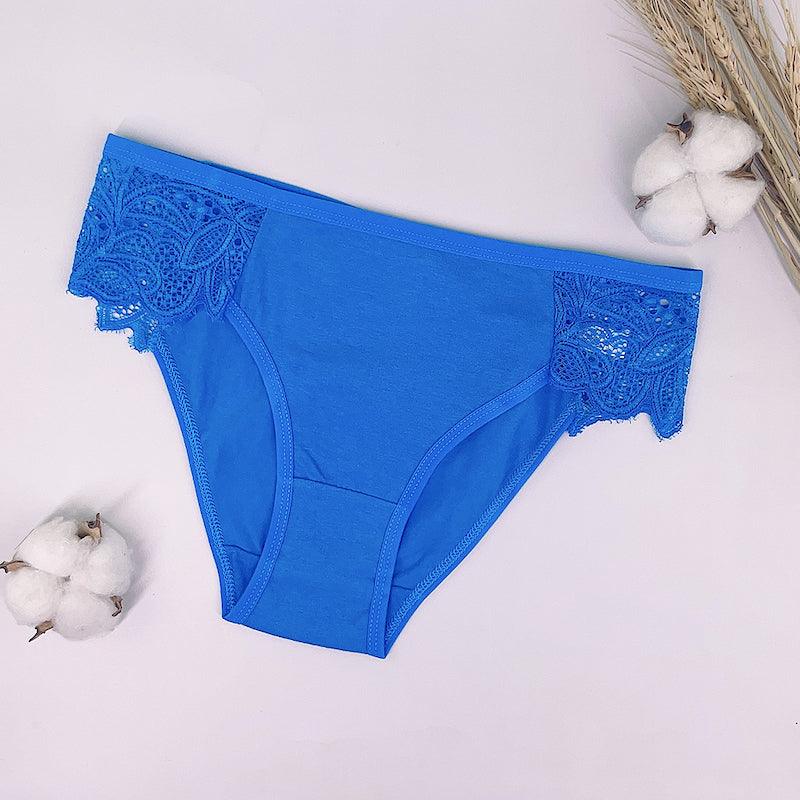 6 Pieces Cotton Mesh Style Underwear Set-Comfy Women Underwear