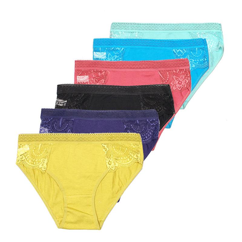 6 Pieces Fancy Underwear Set - Comfy Women Underwear