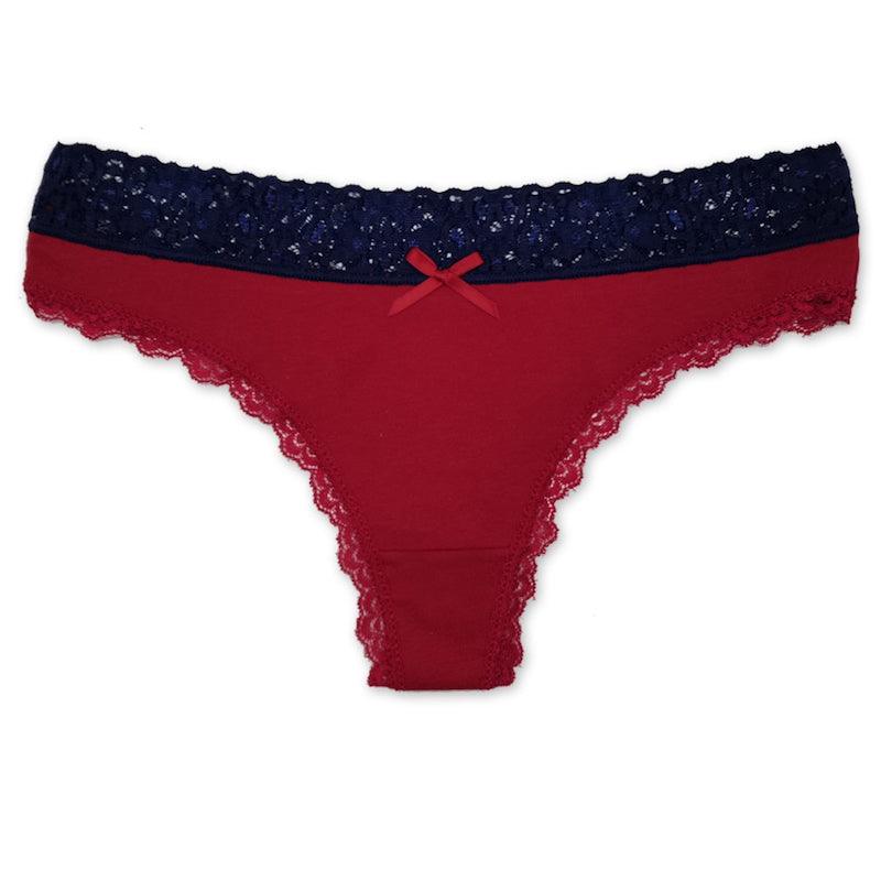 6 Pieces G String Cotton Underwear Set-Comfy Women Underwear