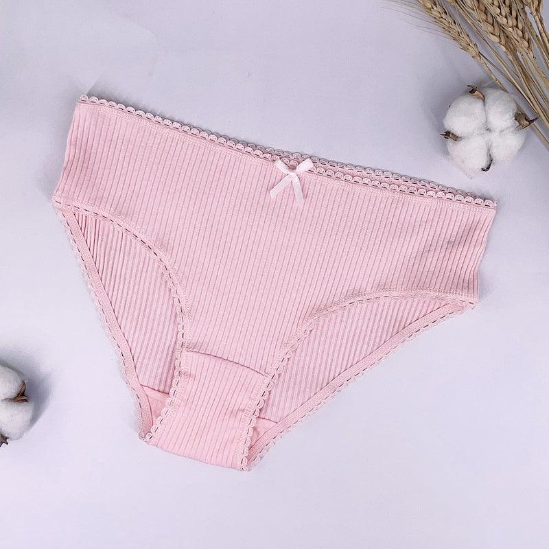 6 Pieces Lace Cotton Underpants Set-Comfy Women Underwear