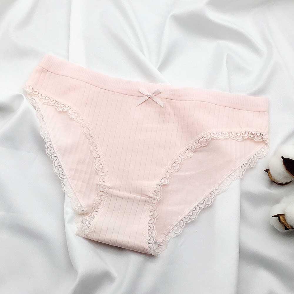 6 Pieces Solid Cotton Underwear-Comfy Women Underwear