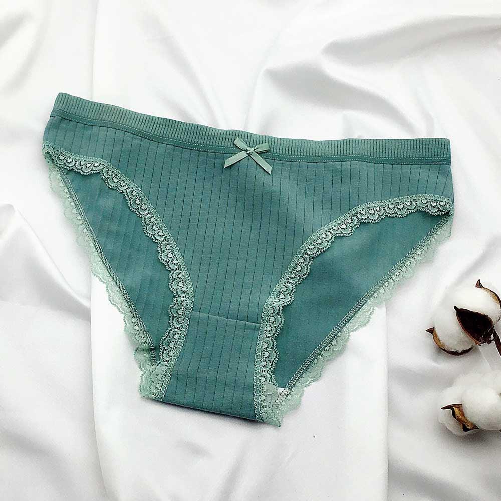 6 Pieces Solid Cotton Underwear-Comfy Women Underwear