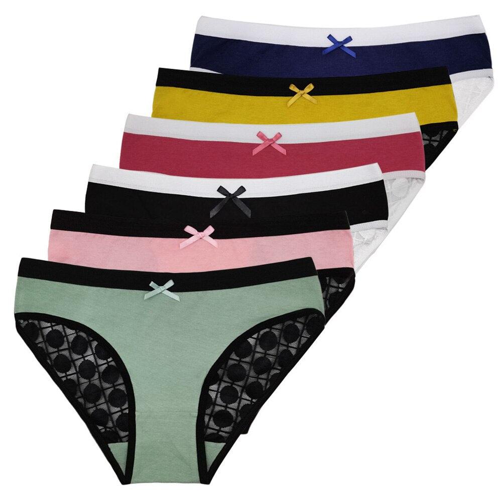 6 Pieces Woman Casual Lingerie - Comfy Women Underwear