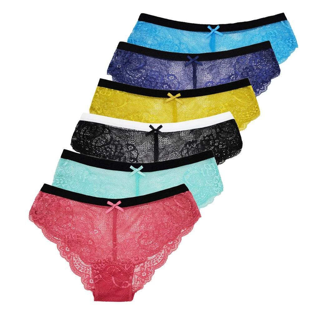 6 Pieces Woman Casual Panties-Comfy Women Underwear