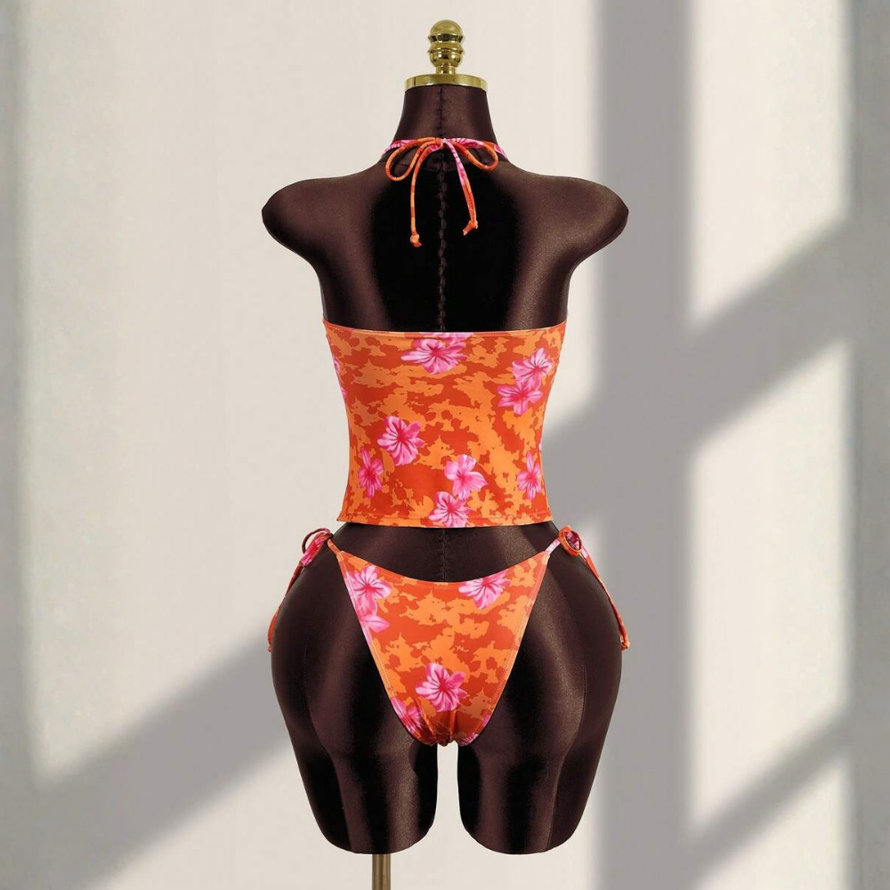 Printed Beachwear Vacation Matching Outfit Set