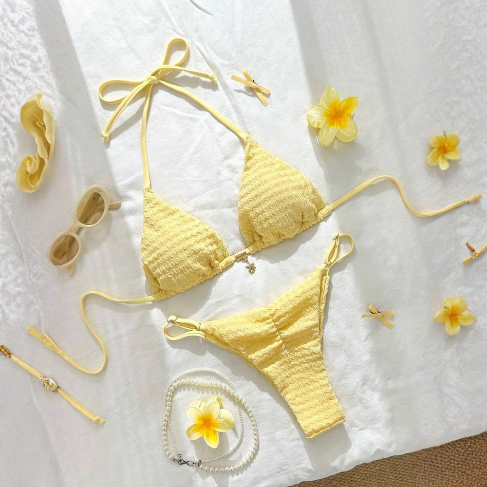 Tropical Plant Print Button-Down Short Sleeve Shirt And Drawstring Waist Pocket Shorts Beach Outfit