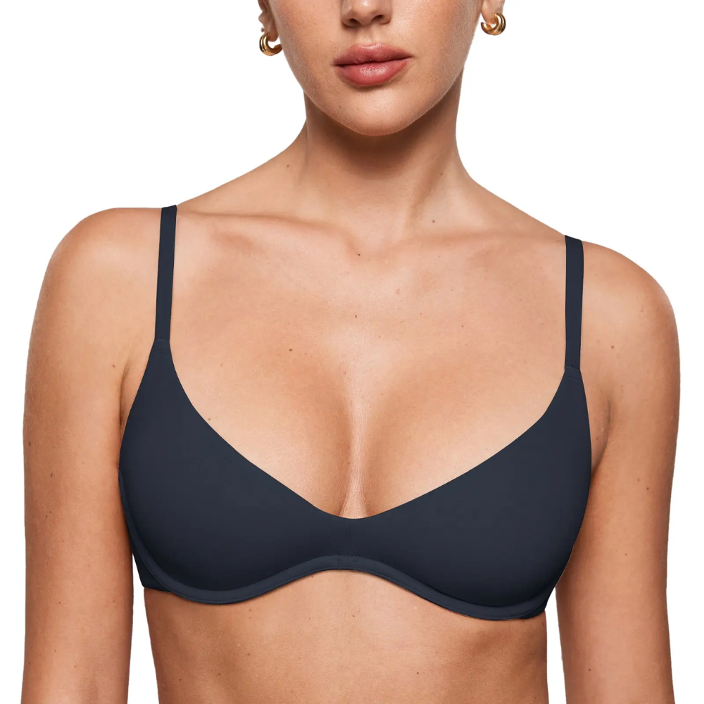 Lightweight Underwire Seamless Plunge Bra For Women
