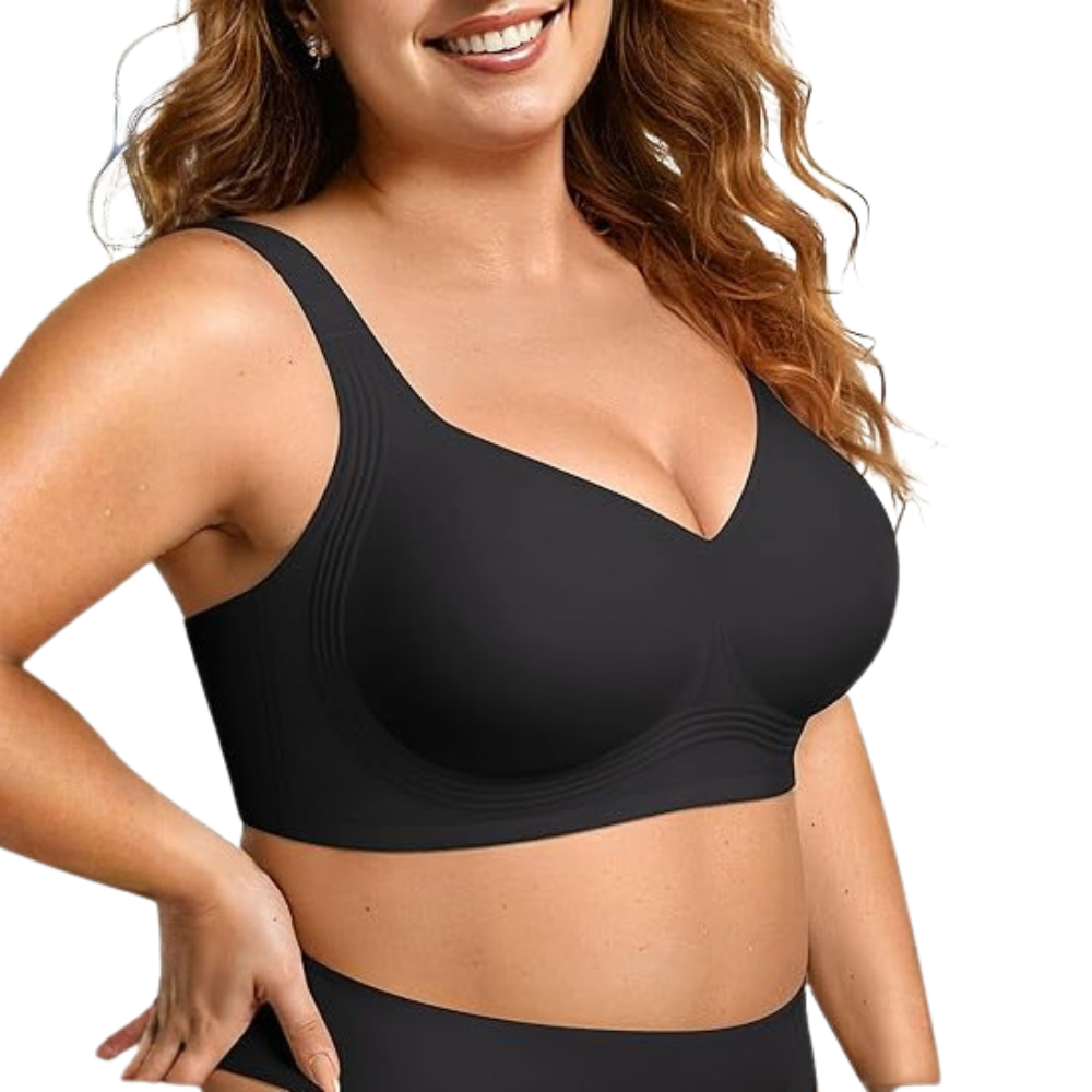 Jelly Full Coverage No Underwire Push Up Bra Plus Size For Women