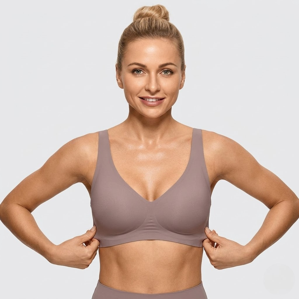Wireless Deep V Bralette For Women With Push Up Design