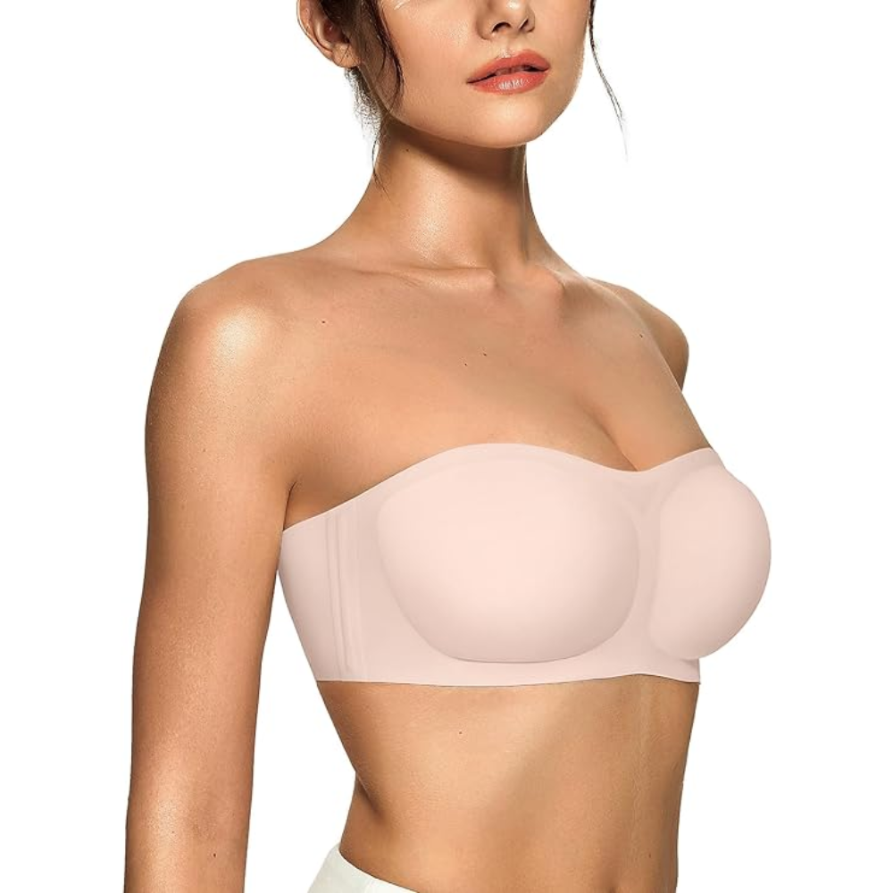 Strapless Bras Jelly Push Up Bandeau Bra For Women