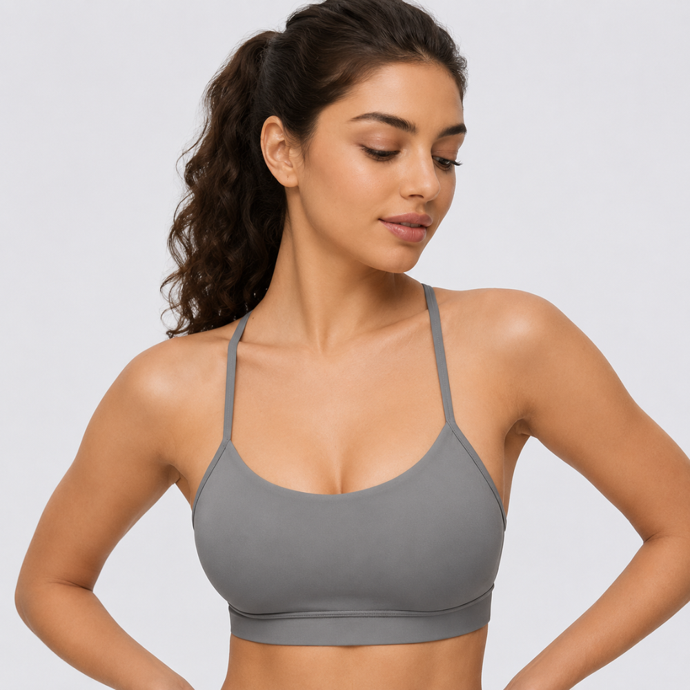 Butterluxe Y Back Sports Bra Low Impact Yoga Top For Women