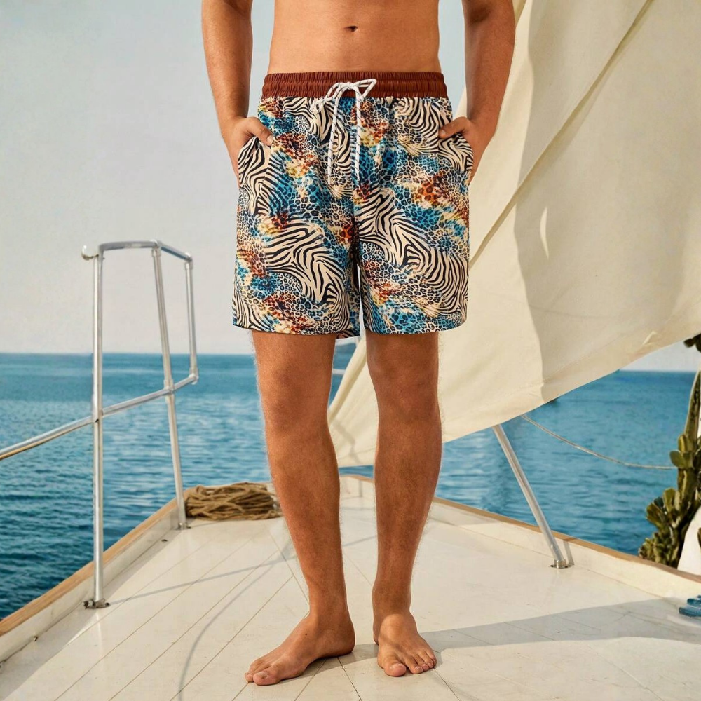 Printed Beachwear Vacation Matching Outfit Set