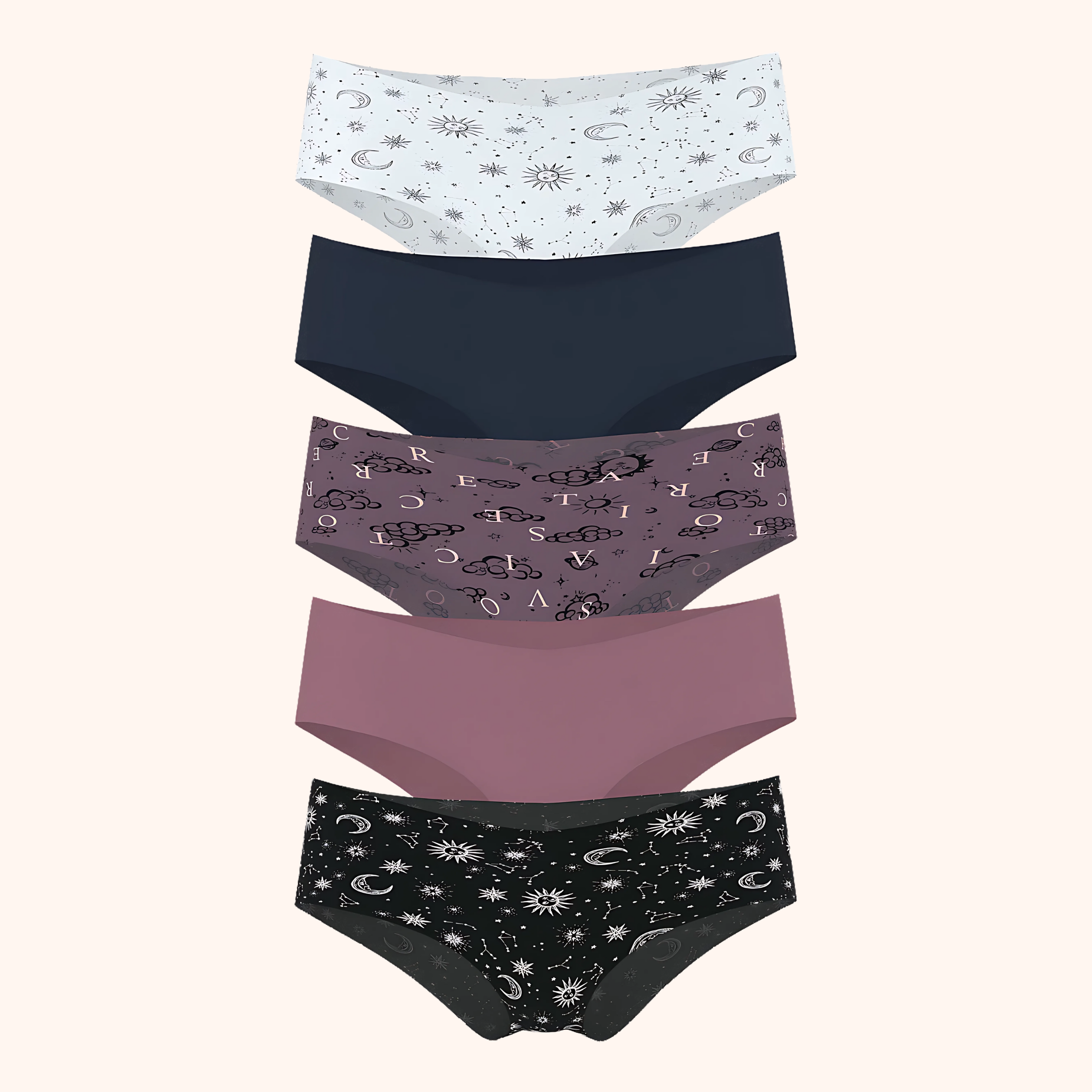 Pack Of 5 No Show Cheeky Panties