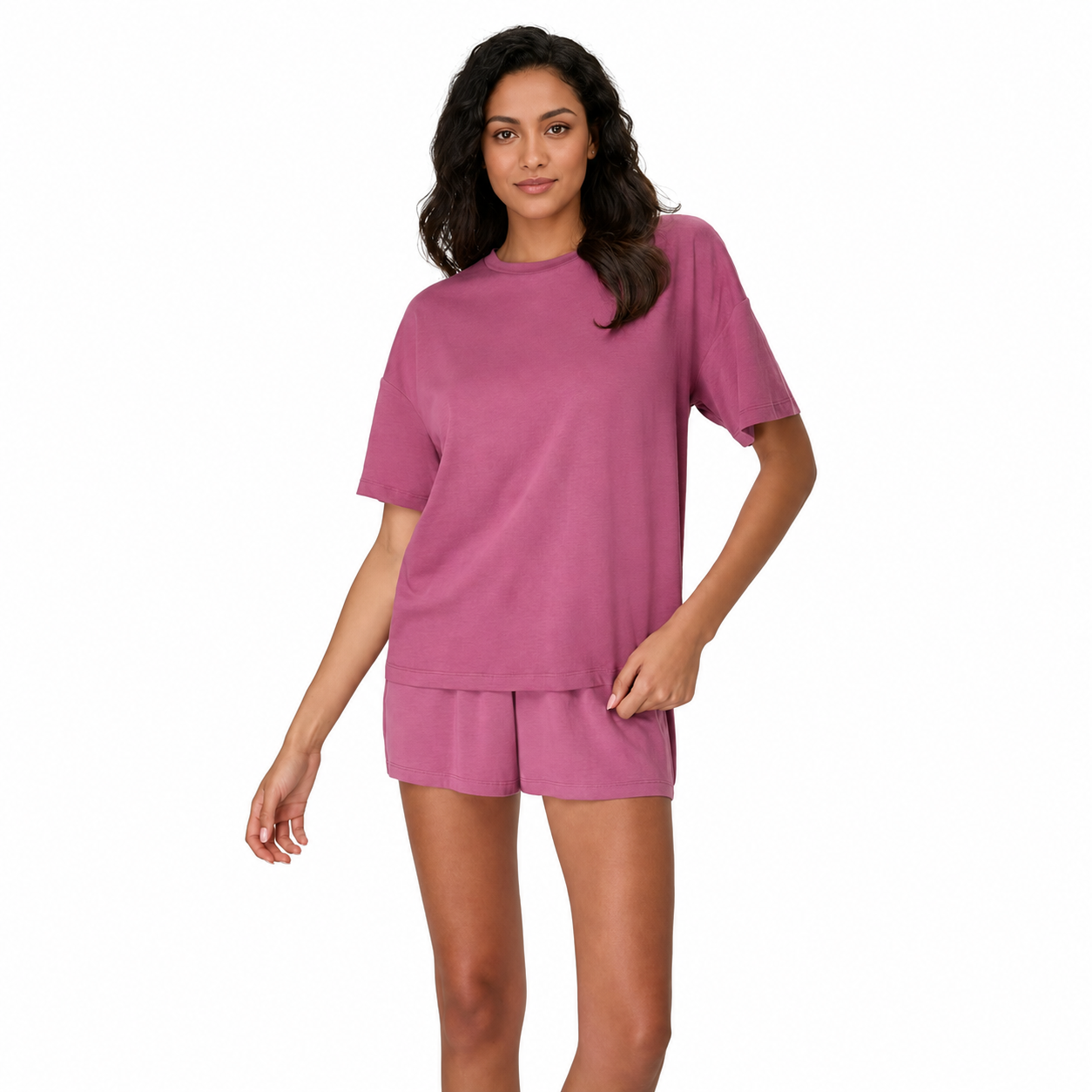 Soft Comfywear Tshirt And Shorts Pajama Set for Women