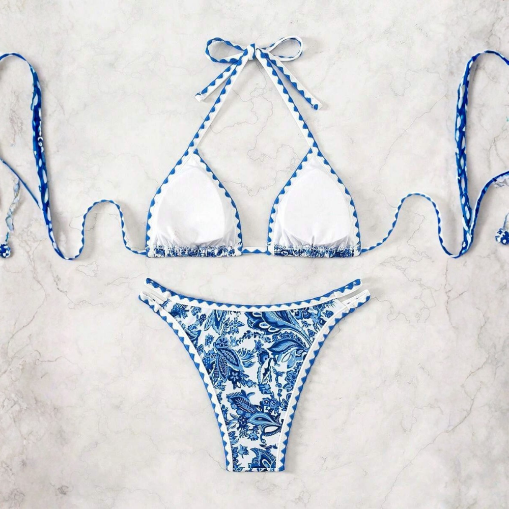 Printed Beachwear Vacation Matching Outfit Set