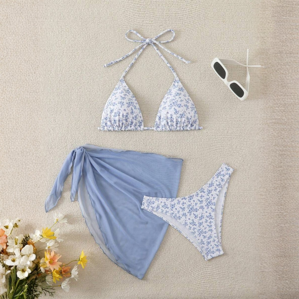 Printed Beachwear Vacation Matching Outfit Set