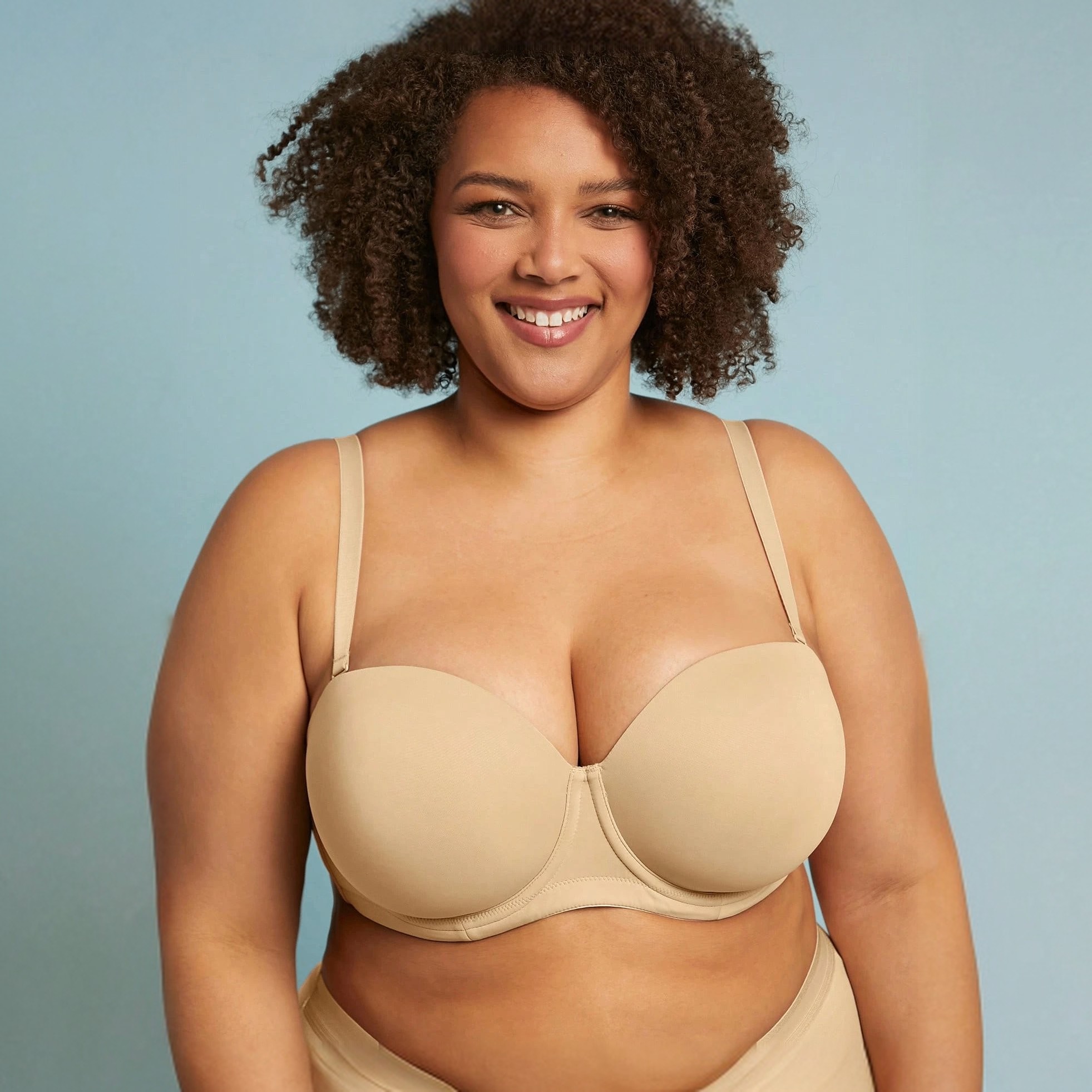 High Support Strapless Push Up Bra For Women