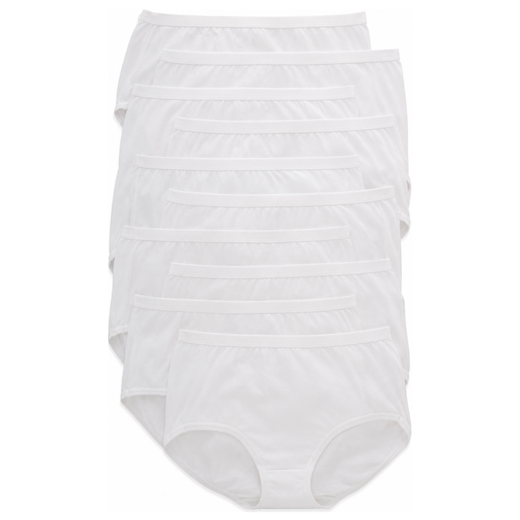 Pack Of 10 Coverage Blend Wicking Panties Underwear For Women