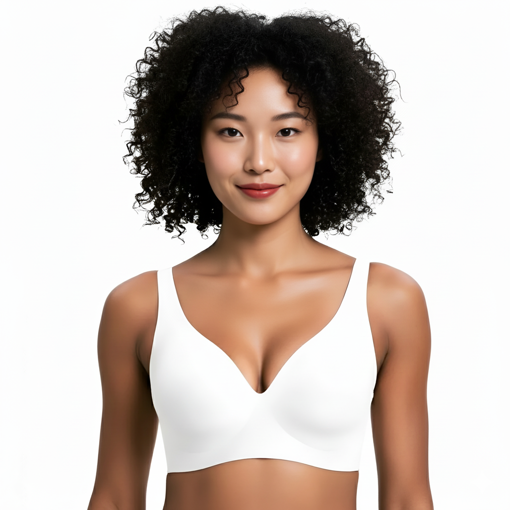 Seamless Wireless Bra With Adjustable Stable Fit
