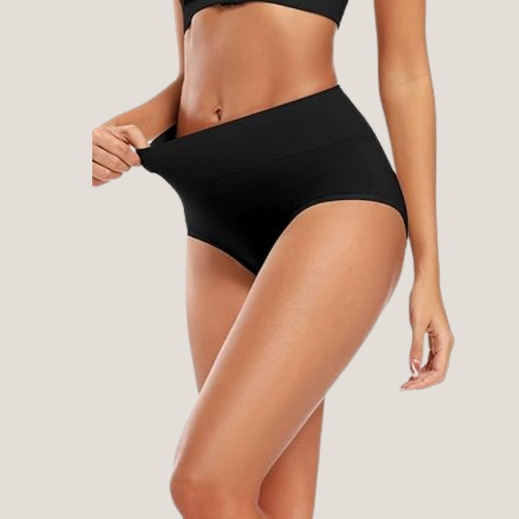 High Waisted Cotton Ladies Briefs