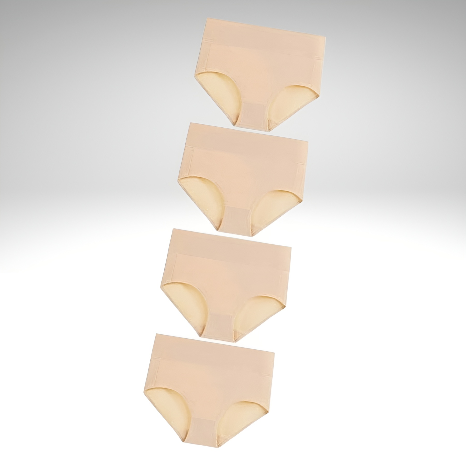 Pack Of 4 High Waisted Cotton Ladies Briefs