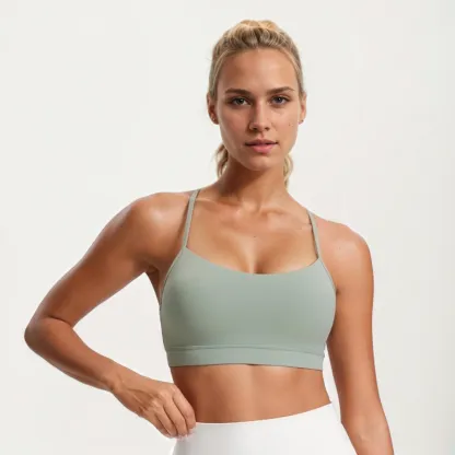 Thin Strap Y Back Bra