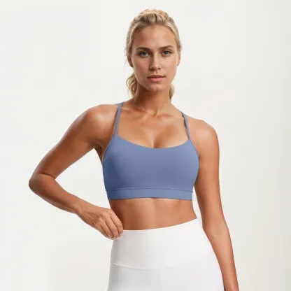 Thin Strap Y Back Bra