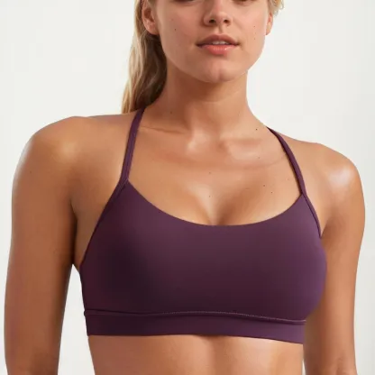 Thin Strap Y Back Bra