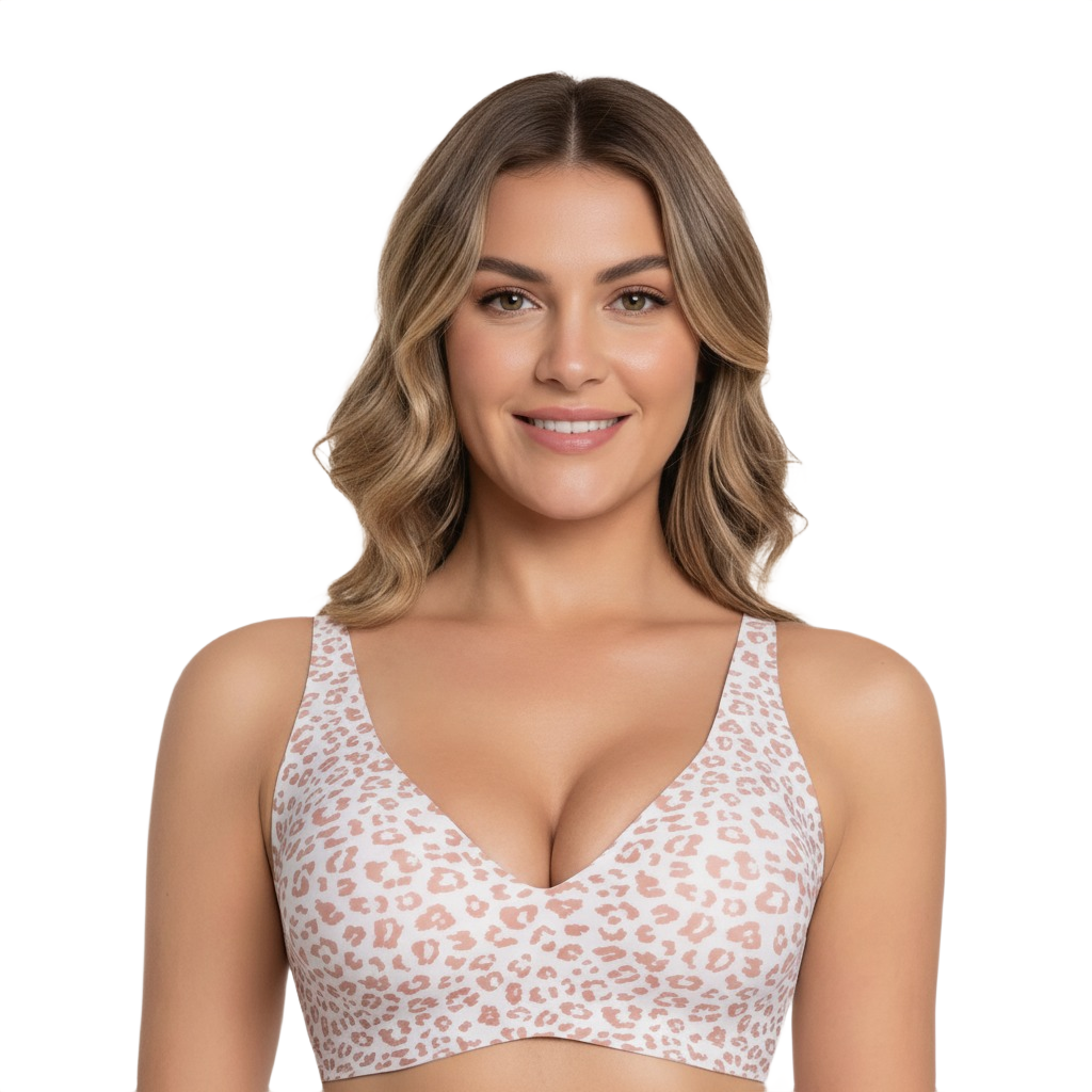 Seamless Wireless Bra With Adjustable Stable Fit