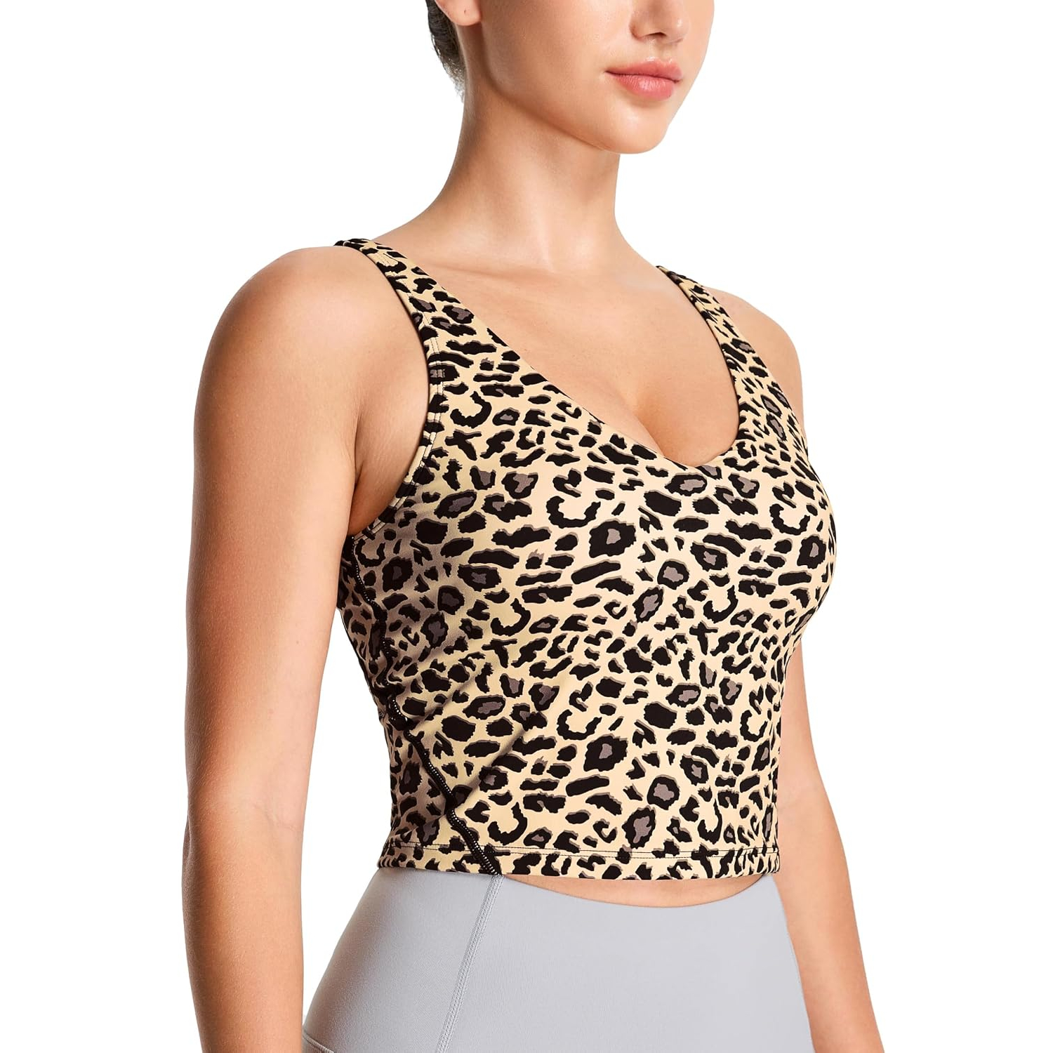 Longline Wirefree Padded Sports Bra With Medium Support For Women