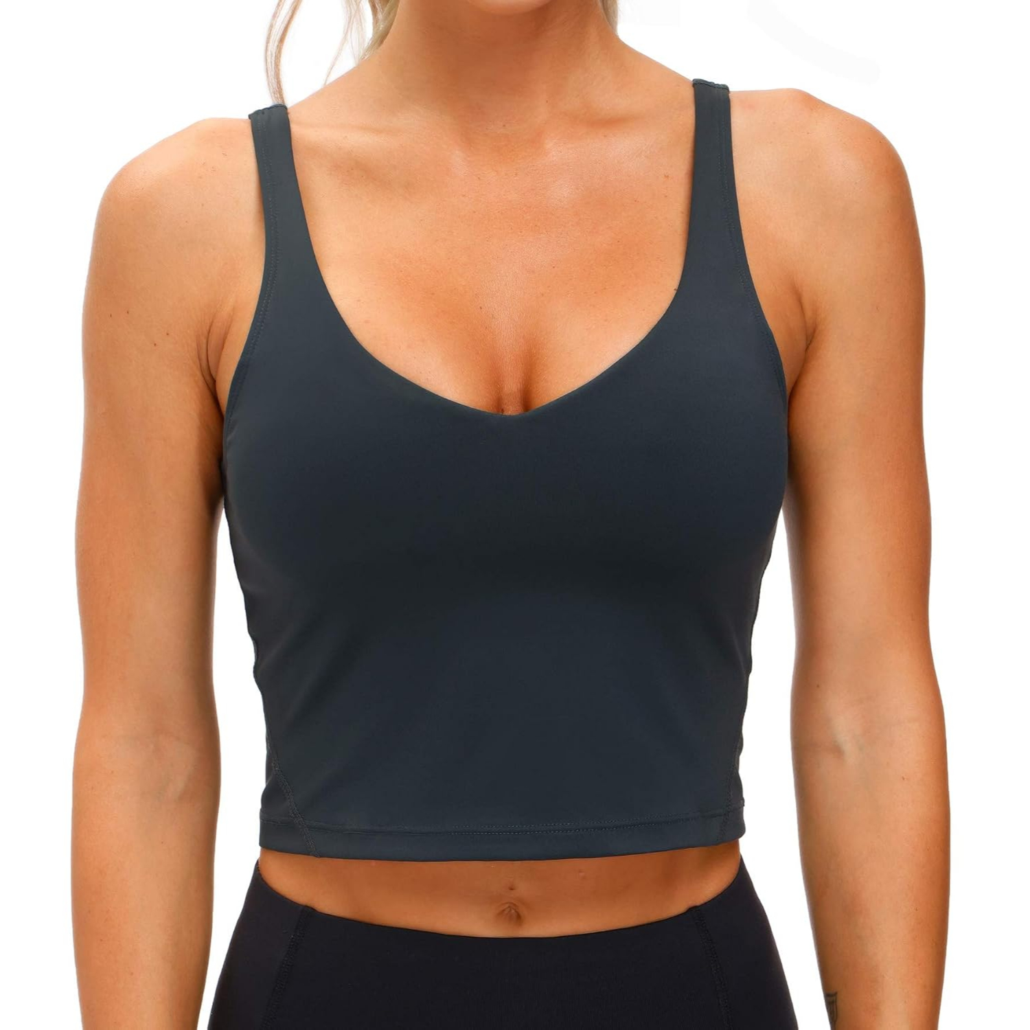 Longline Wirefree Padded Sports Bra With Medium Support For Women