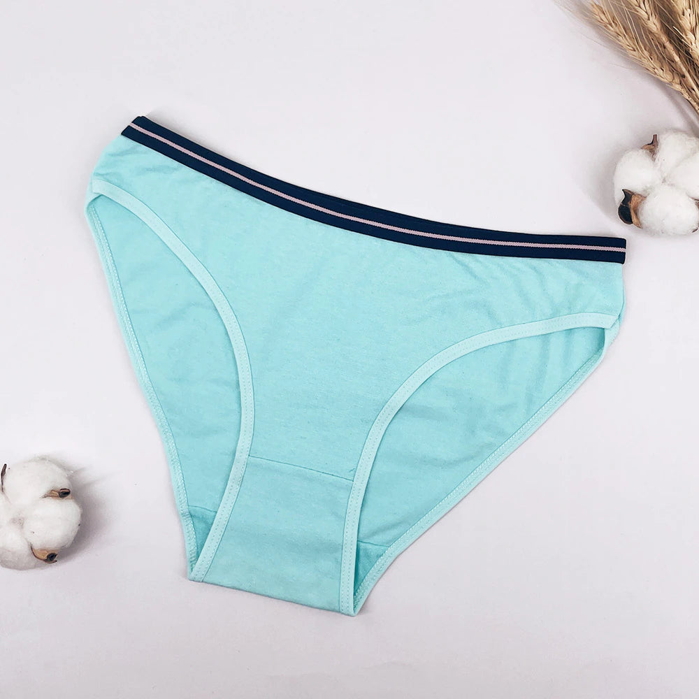 Comfortable Solid Color Cotton Underwear-Comfy Women Underwear