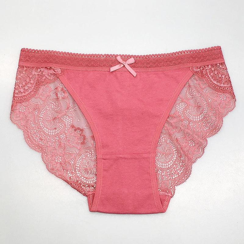 Cotton 6 Pieces Low Rise Lace Underwear-Comfy Women Underwear