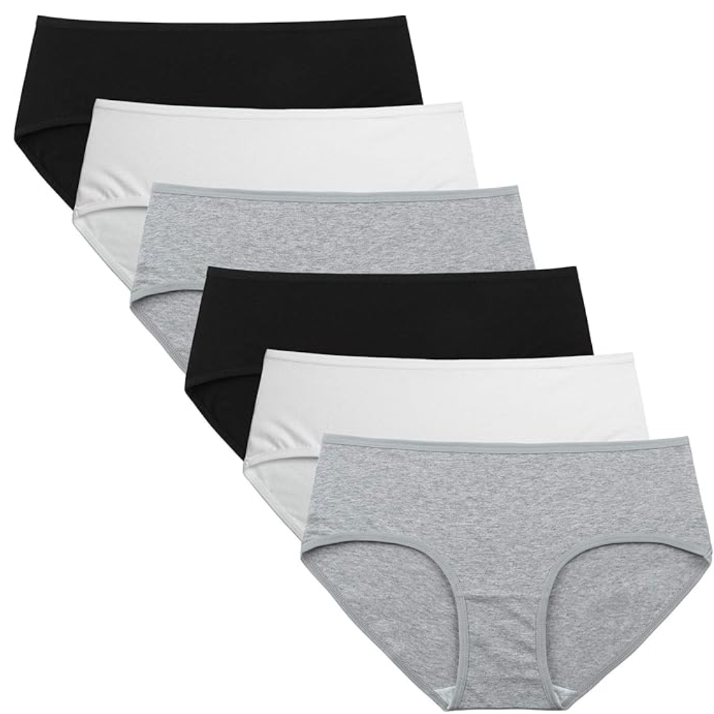 Pack Of 6 Hipster Panties Regular And Plus Size For Women