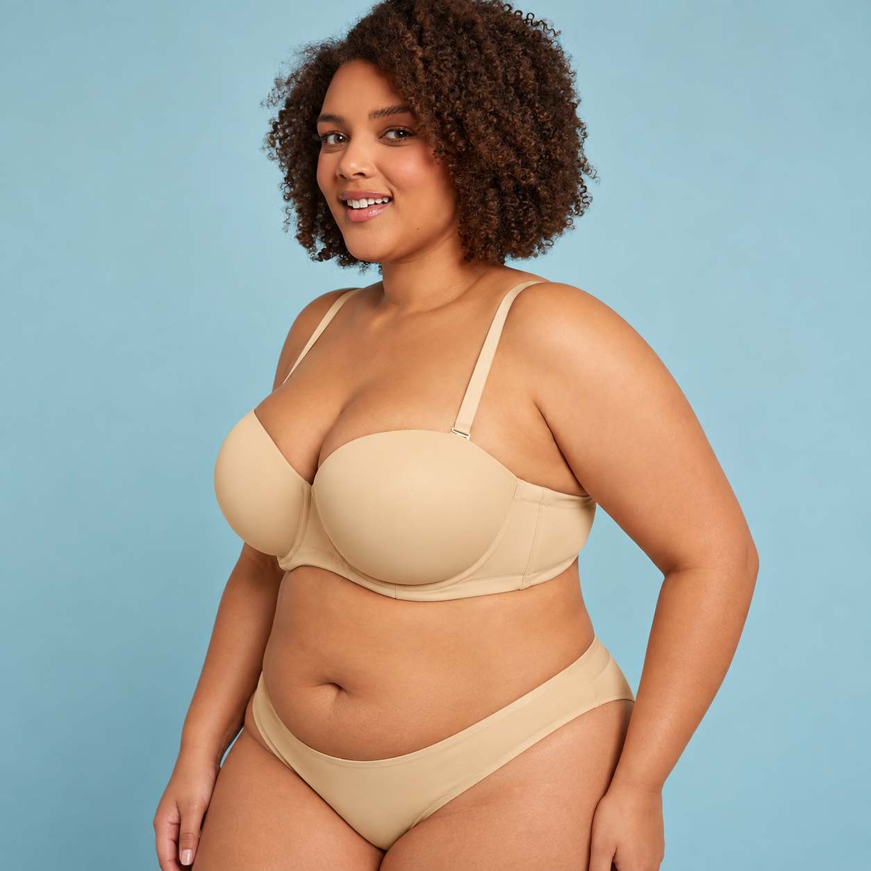 High Support Strapless Push Up Bra For Women