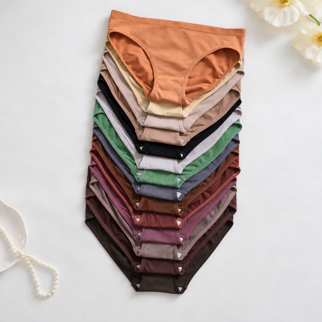 Pack Of 14 Seamless Comfortable Casual Briefs