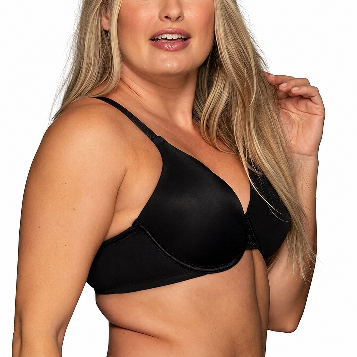 Full Figure Smoothing Bra With 4 Way Stretch And Lined Cups