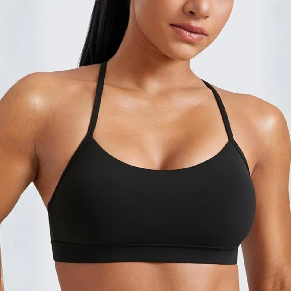 Butterluxe Y Back Sports Bra Low Impact Yoga Top For Women