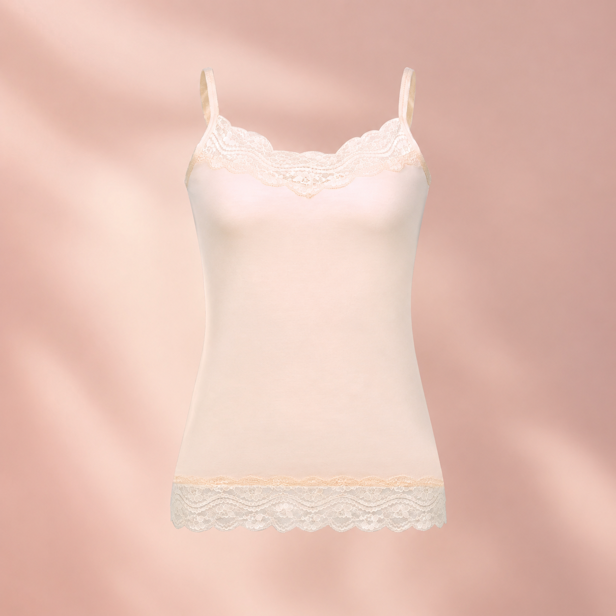 Pack Of 5 Lace Trim Camisole Undershirts For Women