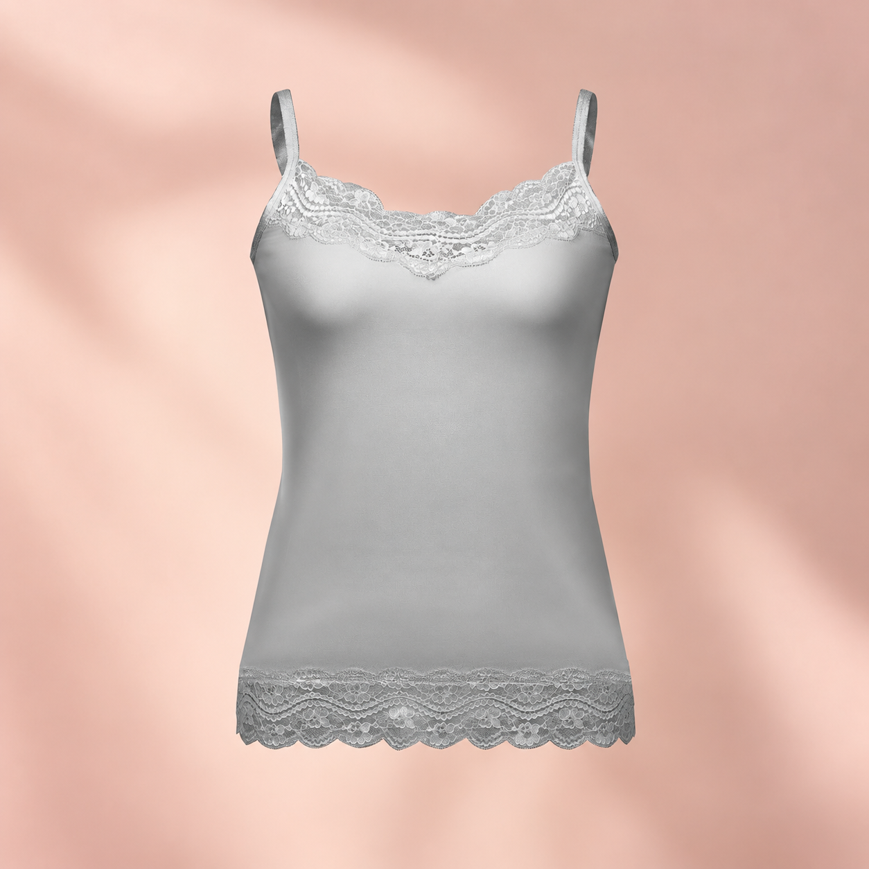 Pack Of 5 Lace Trim Camisole Undershirts For Women