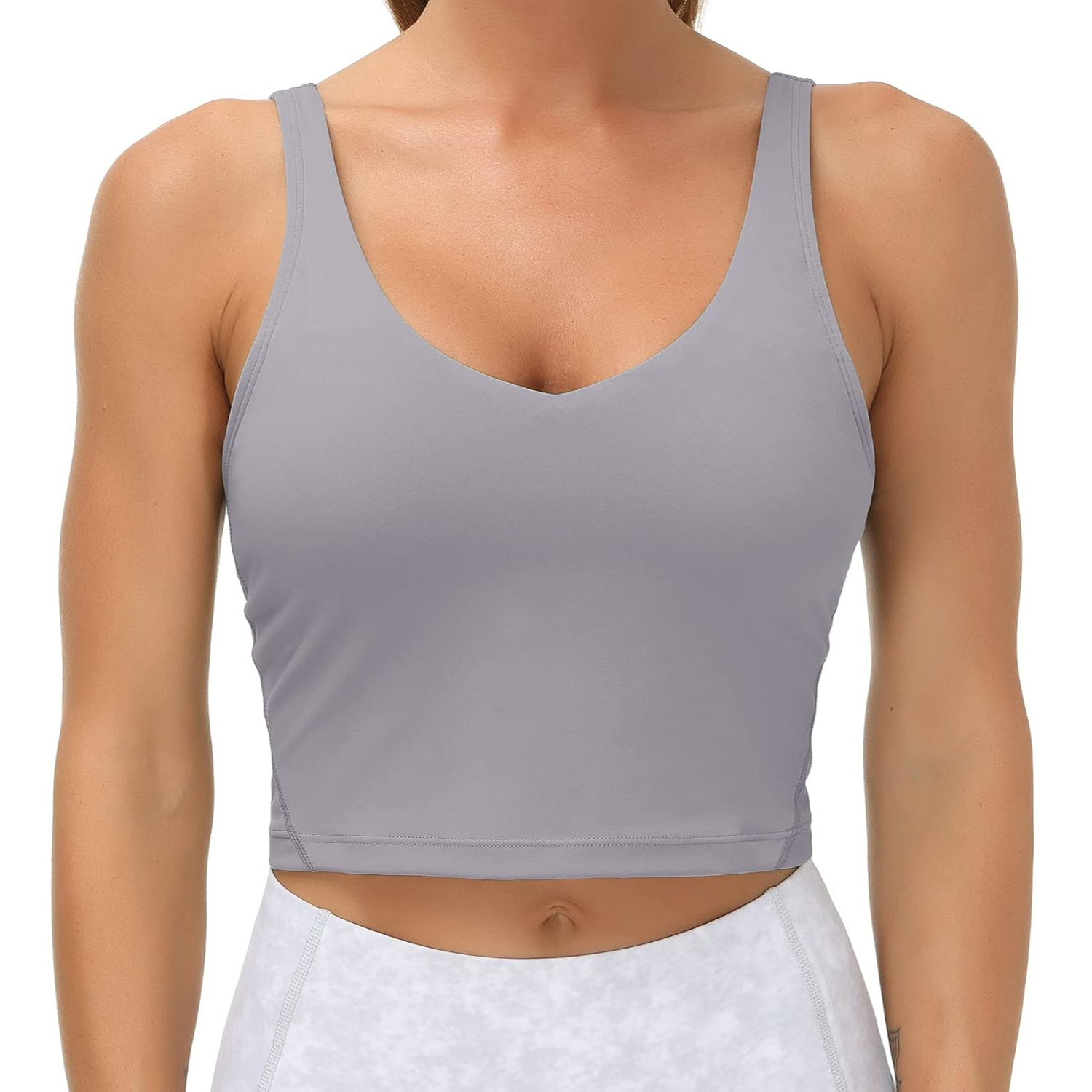 Longline Wirefree Padded Sports Bra With Medium Support For Women